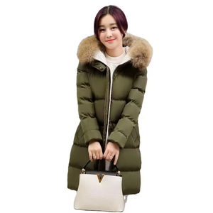 Customized 300 Gsm Puffer <b>Jacket</b> for Women High Warmth Longer Knee Length Breathable Knitted New and Made in Pakistan - Product Image 1