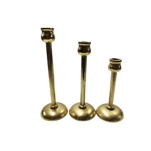 Bougeoir conique décoration de la maison bougeoirs de fête éclairage décoratif de finition or fait à la main pour la décoration de la maison et de l'extérieur - Product Image 1