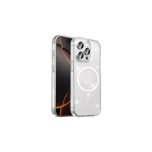 Coque en silicone transparente scintillante de luxe compatible MagSafe pour Apple iPhone 15 Pro 11 Pro Pro Max XS - Product Image 1