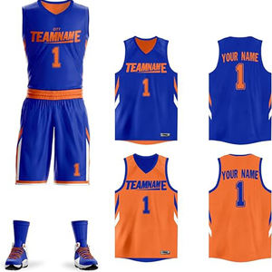 Uniforme de Baloncesto Personalizado, Conjunto de Camiseta Corta con Botones, Logotipo Bordado Sublimado, Ropa Deportiva Profesional Unisex de Secado Rápido - Product Image 2