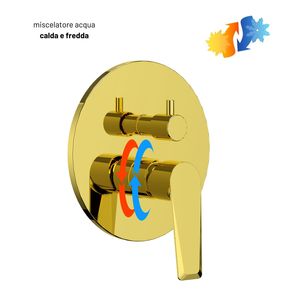 Diamanti serie rubinetto doccia a parete monostre miscelatore a 3 vie valvola a vite installare Box per bagno e doccia rubinetti - Product Image 2
