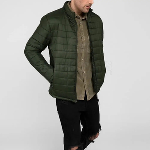 Chaqueta Acolchada Personalizada de Moda Urbana para Hombre, Talla Grande, Invierno, Cuello Alto, Impermeable, Transpirable y Ecológica - Product Image 4