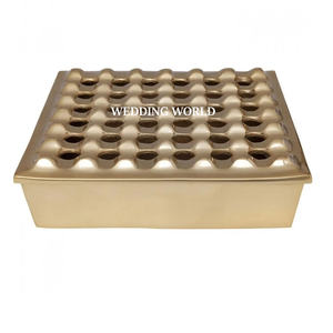 Six <b>Grid</b> <b>Metal</b> Black and Gold Ashtray Premium Quality Handmade Designer Ashtray Classic Stylish Wholesale Ashtray - Product Image 2