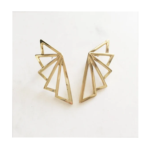 Top tendance boucle d'oreille en laiton meilleur prix vêtements de fête portant le meilleur design artisanat naturel utilisation à la main à moindre coût - Product Image 2