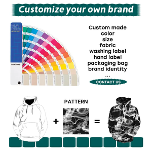 Sudadera con capucha de felpa francesa pesada Unisex de fábrica OEM, sudadera femenina de algodón de 400gsm, sudaderas con capucha personalizadas para mujer sin cuerdas - Product Image 6