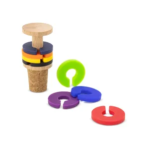 Bouchons de bouteille de vin en liège personnalisés Hoodia, gadget unique - Product Image 4