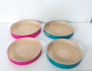 Vietnam Fournisseur Chaud Plateau De Service En Bambou Écologique Jacinthe D'eau Plateau En Bois Décoratif Prix Raisonnable - Product Image 2