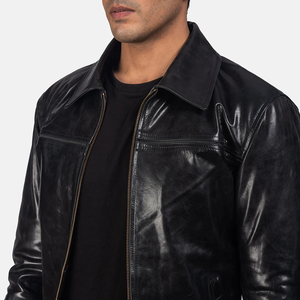 Veste en cuir noir mystique pour hommes et femmes, vêtements d'extérieur tendance - Product Image 4