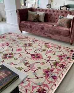 พรม & ชุดพื้นที่ขนาดปรับแต่งได้สีสดใสงานดีไซน์แบบแอบสแตรกของชาวเปอร์เซียด้วยมือดีไซน์ทันสมัย - Product Image 6