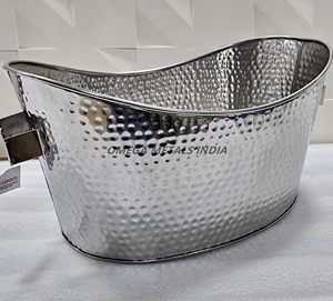 Cubo de hielo de acero inoxidable de alta capacidad y enfriador de vino Diseño pulido moderno para bebidas Champán y bebidas en reuniones - Product Image 6