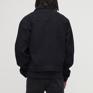 Vêtements décontractés d'hiver de haute qualité 100% veste en jean en coton pour hommes logo brodé personnalisé Streetwear confortable veste en jean pour hommes - Product Image 5