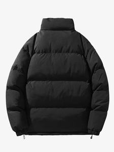 Chaqueta acolchada de burbujas de invierno de alta calidad para hombre, superventas, de cuero ligero regular con decoración de piel, calidez para exteriores - Product Image 4