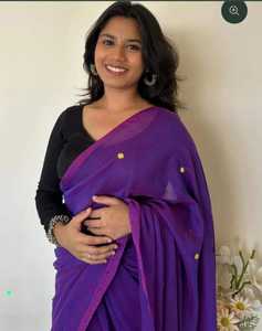 Sari indien en coton khadi pur pour femmes de qualité supérieure avec un travail lourd de gini et de belles franges pour les occasions spéciales - Product Image 4