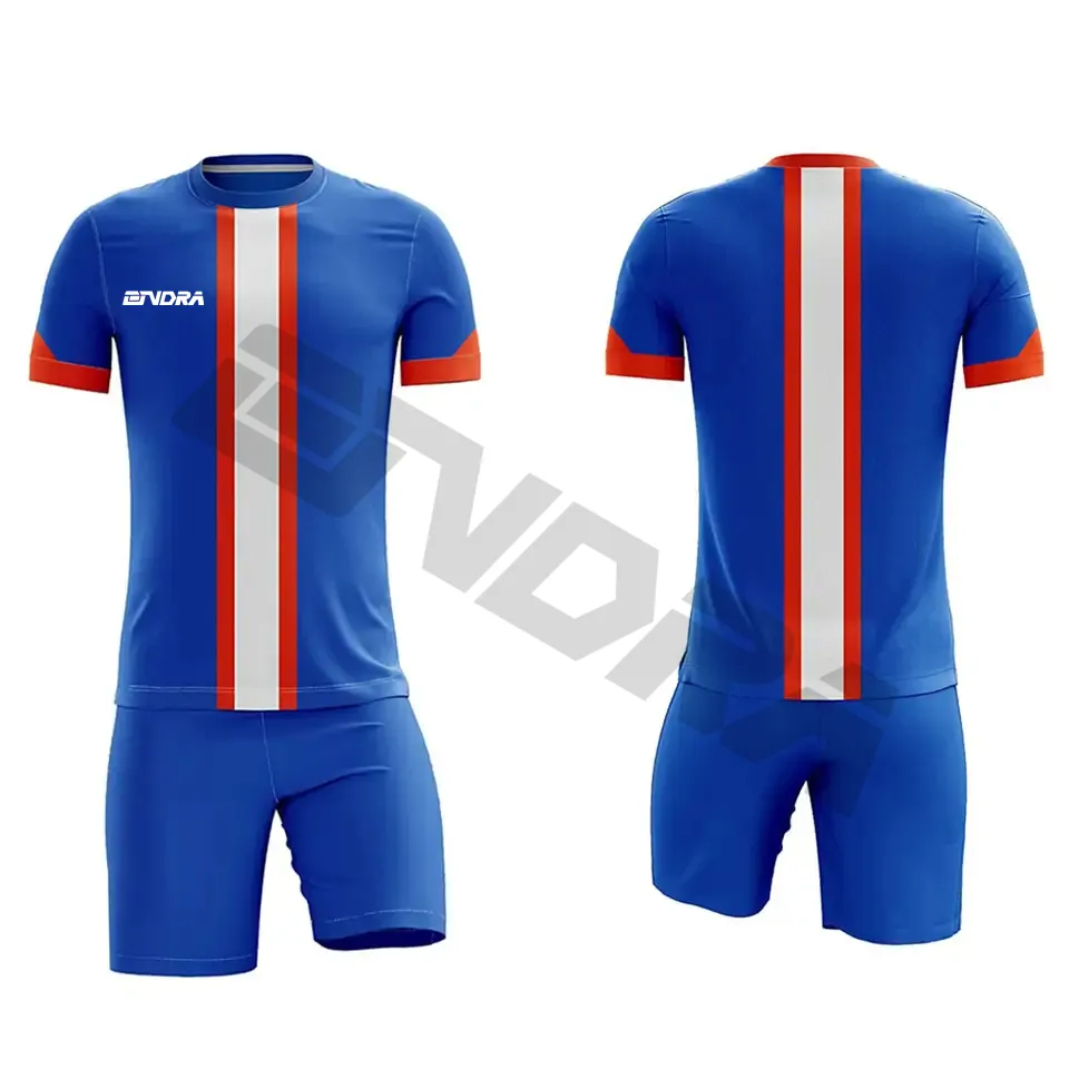 Grosir Desain Kustom Seragam Sepak Bola Pencetakan Sublimasi Pakaian Sepak Bola Set Jersey Sepak Bola Piala Dunia