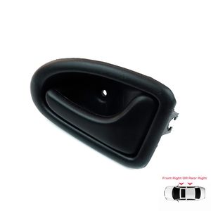 Poignée de porte intérieure droite noire avec câble pour Clio 2, Scenic, Megane 1, Trafic, Master 2, Mascott, Logan 1, Movano, Vivaro A Inter (référence BDP101) - Product Image 1