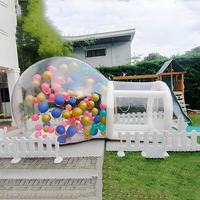 Tente à bulles gonflable adulte en PVC populaire avec dôme transparent conception de boule à neige château sautant louable et maison de rebond