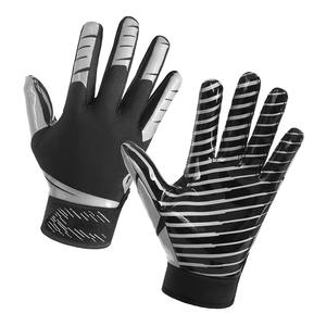 Guantes de receptor de fútbol americano transpirables y duraderos de alta calidad, fabricación profesional, guantes de fútbol con estampado personalizado - Product Image 4