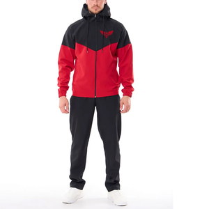 ชุดวอร์มสองชิ้นสำหรับผู้ชายผ้าฝ้าย100% ระบายอากาศเป็นมิตรกับสิ่งแวดล้อมชุดออกกำลังกายวิ่งจ๊อกกิ้งไนลอนออกแบบได้ตามต้องการสำหรับทุกเพศ - Product Image 2