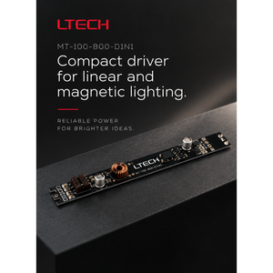 Driver LED magnétique MT-100-800-D1N1 125x14x10 mm DC-DC à courant constant pour lampes linéaires - Product Image 2
