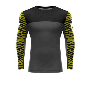 2024 nouveauté unisexe Compression chemise à manches longues Sublimation éruption garde avec Spandex/Polyester motif uni pour MMA hommes - Product Image 4