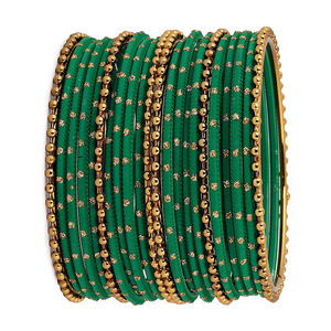 ชุด chudiyan และแก้วประดับมุกเทียมดีไซน์เรขาคณิตสำหรับสวมใส่ในงานแต่งงาน - Product Image 1