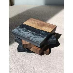 Gran oferta, posavasos de madera, posavasos de madera grabado respetuoso con el medio ambiente, posavasos para taza de té para uso doméstico y de oficina - Product Image 1