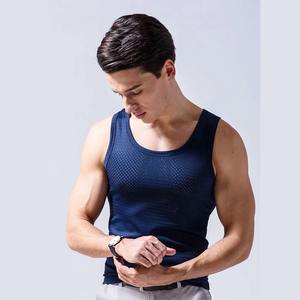 Débardeurs en coton sans manches à col rond pour hommes Logo personnalisé Fitness Gym Course à pied Musculation Sports Sous-vêtements respirants - Product Image 2