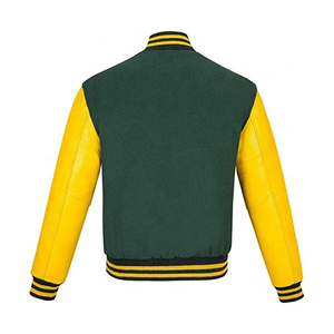 Men's Varsity Jackets Top Sale with Unique Style Custom Logo Best Manufacturer <b>Winter</b> Leather Jacket Button <b>Decoration</b> Low Price - Product Image 2