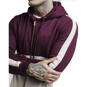 Survêtement antibactérien en molleton polyester/coton à empiècements graphiques multicolores personnalisés pour hommes Nouvelle mode Survêtement de sport - Product Image 5