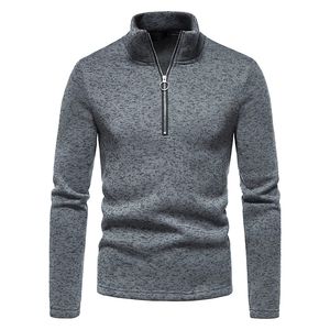 El más nuevo cuarto Zip Pullover Golf sudadera para hombre 14 Zip Fleece Hoodies Mock-Neck Sweater Pullover Blank Jacket Wholesale - Product Image 1