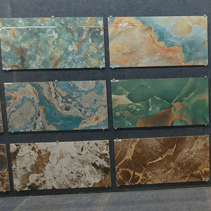 60x120cm 24x48inch Carrara đá cẩm thạch trắng bóng tráng men sứ tấm lớn cho phòng khách
