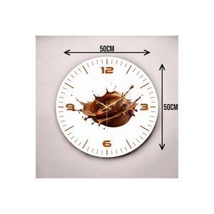 Colorful Chocolate Pattern 50cm Silent <b>Table</b> <b>Top</b> Wall <b>Clock</b> Number Gift Wooden Design for Home or Office Decor - Product Image 1
