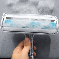 Brosse anti-poils et anti-bouloches pour animaux de compagnie, auto-nettoyante, réutilisable, pour meubles et vêtements