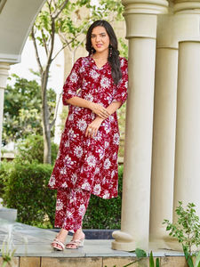 Conjunto ligero de rayón de moda con estampado de papel de aluminio de secado rápido para collage de fiesta y chicas de oficina - Product Image 4