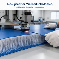 Tissu PVC à double paroi avec technologie Drop-Stitch pour jouets aquatiques gonflables, pontons flottants et tapis de gym