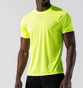 T-shirt de sport athlétique en polyester/coton pour homme, à séchage rapide, respirant, léger, pour la salle de sport et l'entraînement - Product Image 6