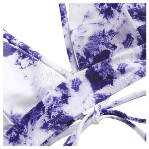 Conjunto de traje de baño de diseñador para mujer Logotipo personalizado Patrón de animales de Fondo Brasileño Explore el último conjunto de Bikini al por mayor - Product Image 4