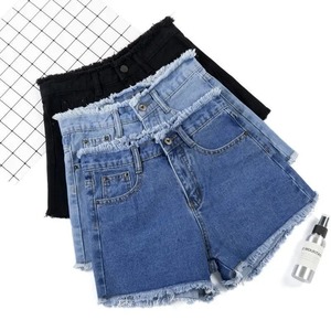 Nouveau short en jean élégant en détresse pour femmes 100% coton respirant femmes Shorts Top qualité en gros Denim Shorts - Product Image 1
