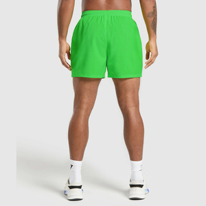 Venta al por mayor de poliéster ligero gimnasio entrenamiento pantalones cortos para correr para hombres personalizado OEM ODM ropa deportiva ecológica patrón sólido bolsillos - Product Image 2