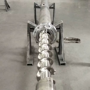 Maßgefertigte Präzisions-Spiralwendel-Kupferrohre Abfallrecycling-Pelletier-Extruder-Ersatzteile Nitrierte Bimetallische Behandlung HRC - Product Image 1