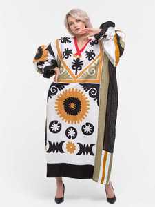 2025 Moderne Dernières Conceptions De Caftan De L'Inde En Gros Brodé Bohème Lâche Surdimensionné Caftan Beachwear Maxi Broderie Robe - Product Image 2