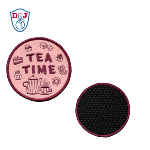 Posavasos Popular de corcho o tela de sarga, diseño bordado, almohadilla de té de fieltro - Product Image 4