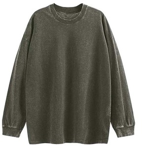 Coupe ample haute qualité vêtements pour hommes sweats à capuche 100% coton col rond surdimensionné respirant Streetwear basics - Product Image 5