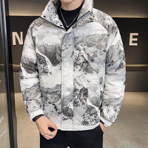 Vestes matelassées chaudes pour hommes, vestes d'hiver épaisses en duvet pour hommes, manteaux pour la saison hivernale, mode masculine - Product Image 5
