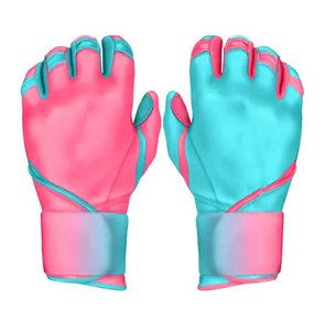 Cuir d'agneau de haute qualité et tissu en maille extensible entraînement sportif enfants gants de frappeur de baseball gants de frappeur personnalisés - Product Image 4