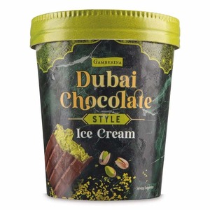 Venta al por mayor de helado de chocolate de Dubái, postres congelados ricos en cacao para panadería, cafetería, uso en supermercados, pedidos al por mayor, OEM, ODM disponible - Product Image 1