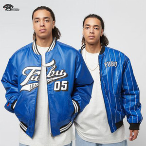 Custom Satin Baseball Teams Jacket with Front Embroidery Stand Collar for Winter Season with Team Number and Name - Product Image 1