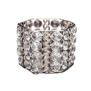 Support de bougie votive en cristal moderne, rond, pour bougies chauffe-plat, décoration de table haut de gamme, parfait pour les mariages et la décoration intérieure de luxe - Product Image 1