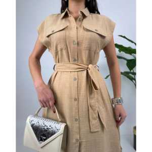 Robe midi sans manches à taille naturelle 2150, respirante - Product Image 6