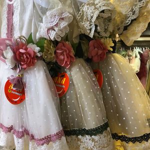 Conjunto de Vestido de Princesa de Satén con Diadema de Flores para Recién Nacidas, Vestido de Tul con Estampado Floral, 5 Colores de Primavera, Ropa Infantil con Flores - Product Image 4